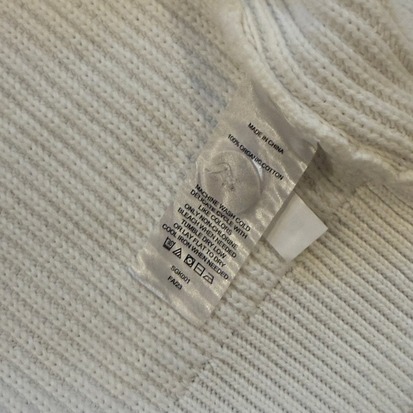 EUC Quince organic cotton oversized boyfriend cardigan ivory S - Picture 6 of 7